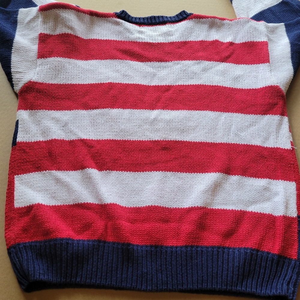 Vintage American Eagle Outfitters Mens Size Large Americana Knit Sweater - Picture 4 of 11